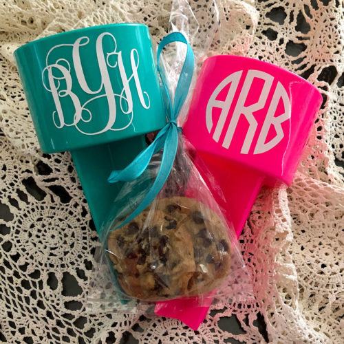 Monogrammed Beach Cup Holder