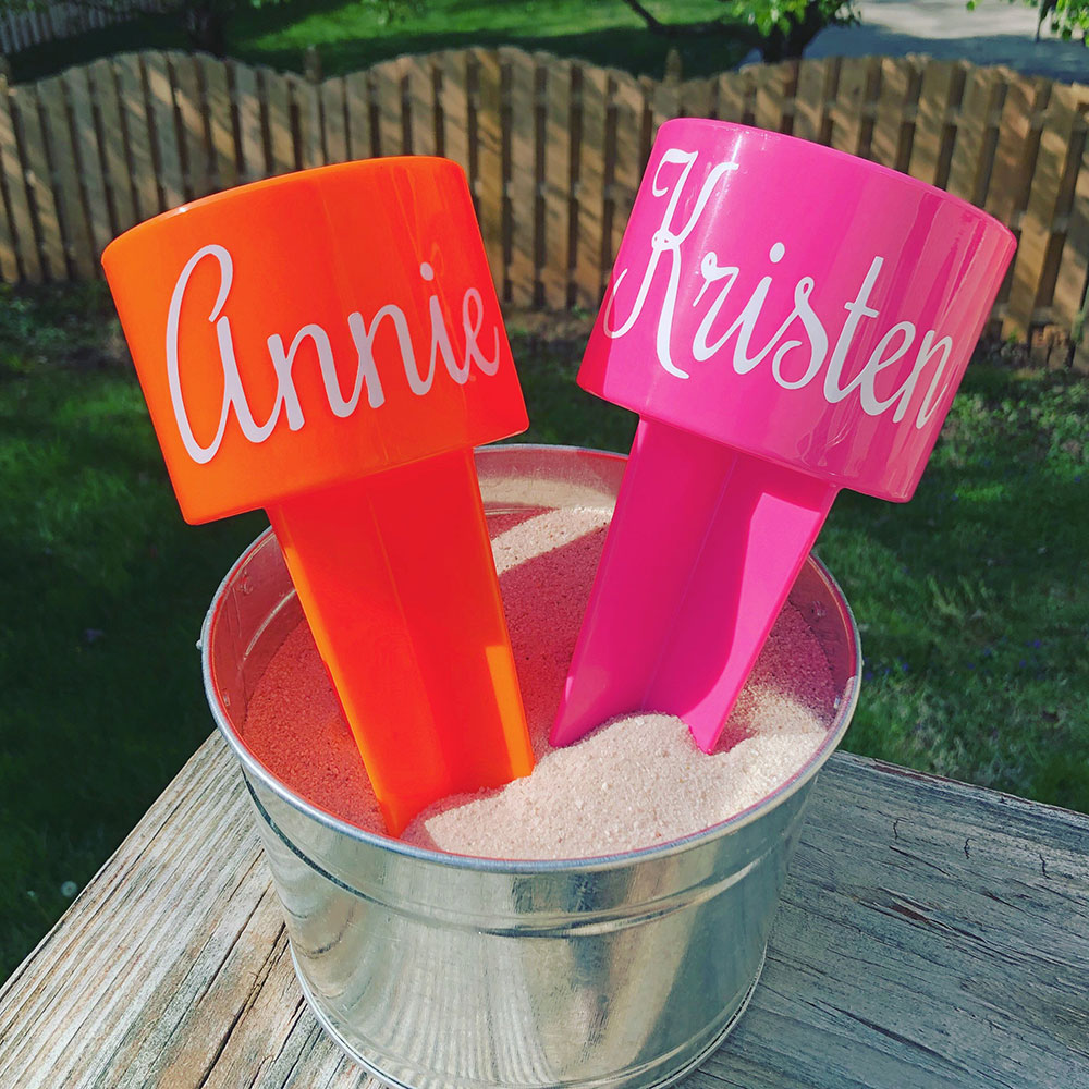 Personalized Beach Cup Holder